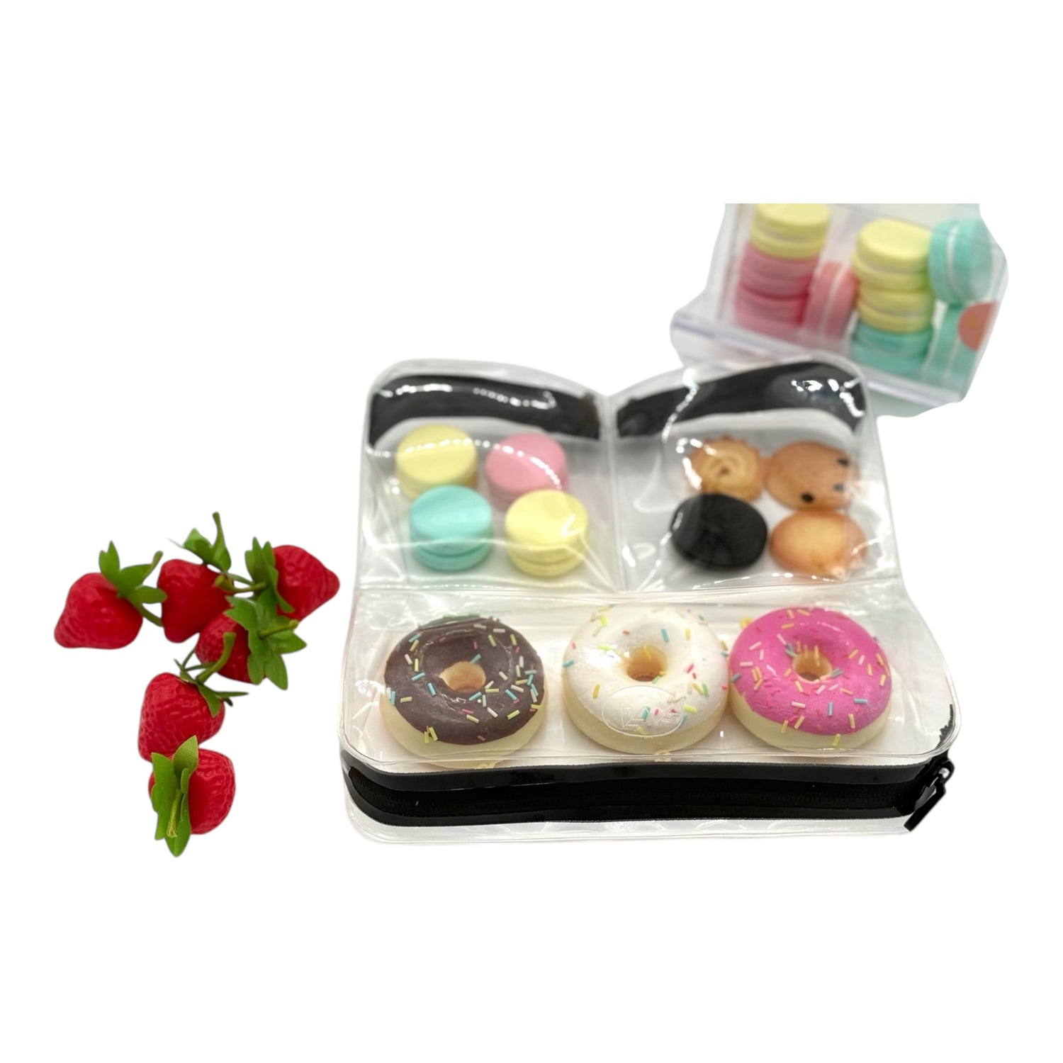 DivideNPac clear bag with food 