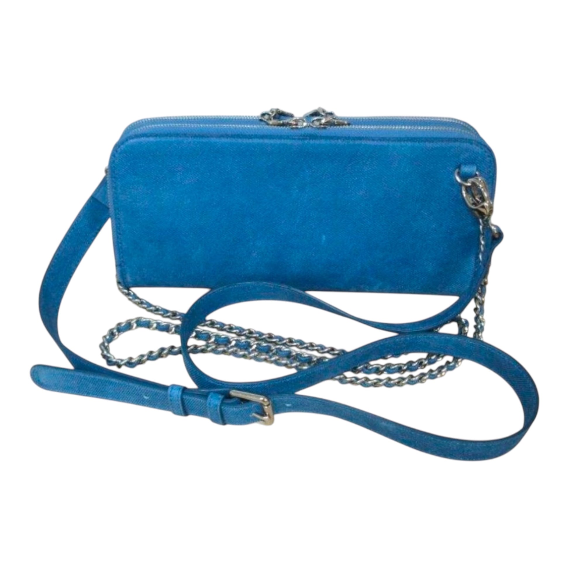 Zeloso Denim Crossbody in Denim leather 