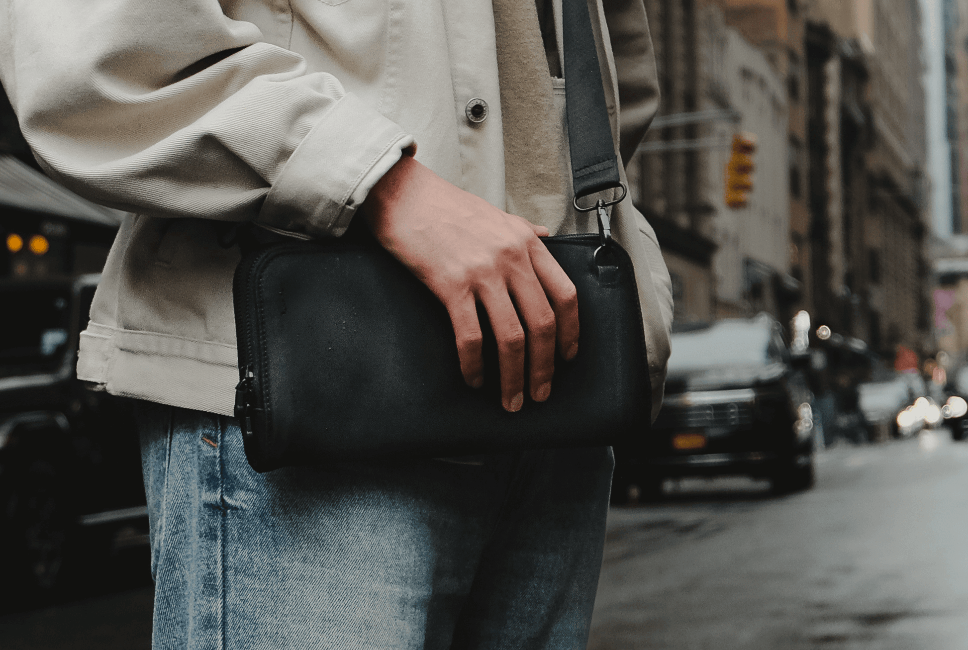 black cross body bag